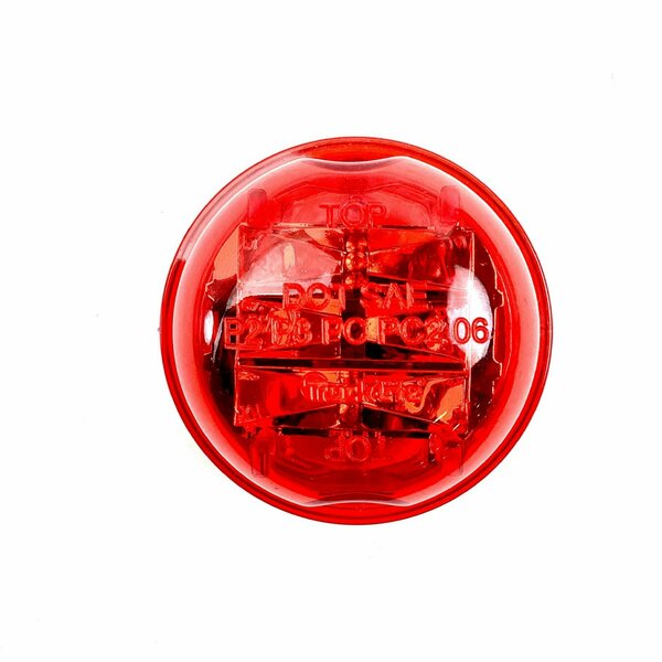 Truck-Lite High Profile, Led, Red Round, 8 Diode, Marker Clearance Light, Pc, Fit N Forget M/C, 12V 30375R